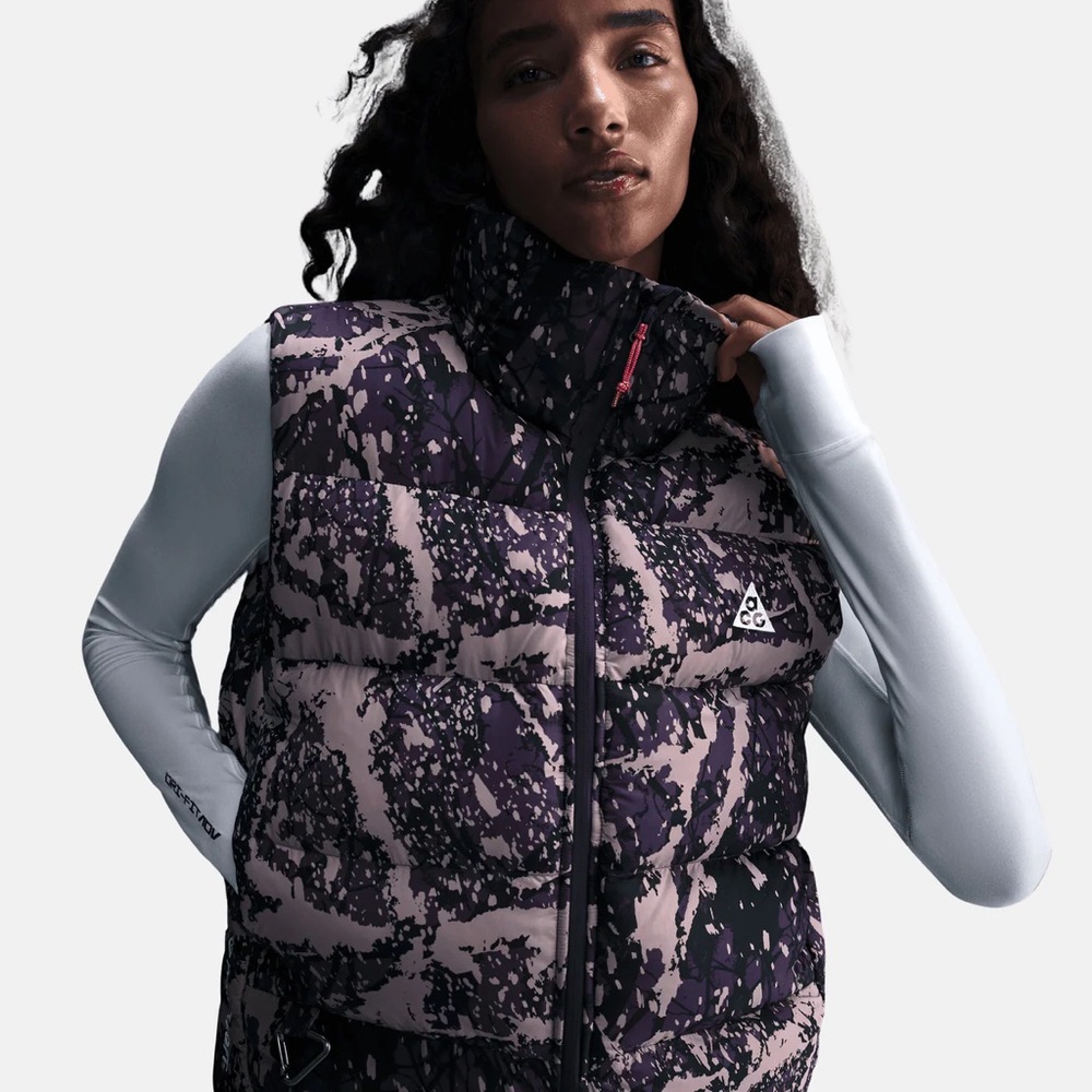 Nike Women's ACG Lunar Lake Therma-FIT ADV Vest Raisin Black Purple New w/Tag!!